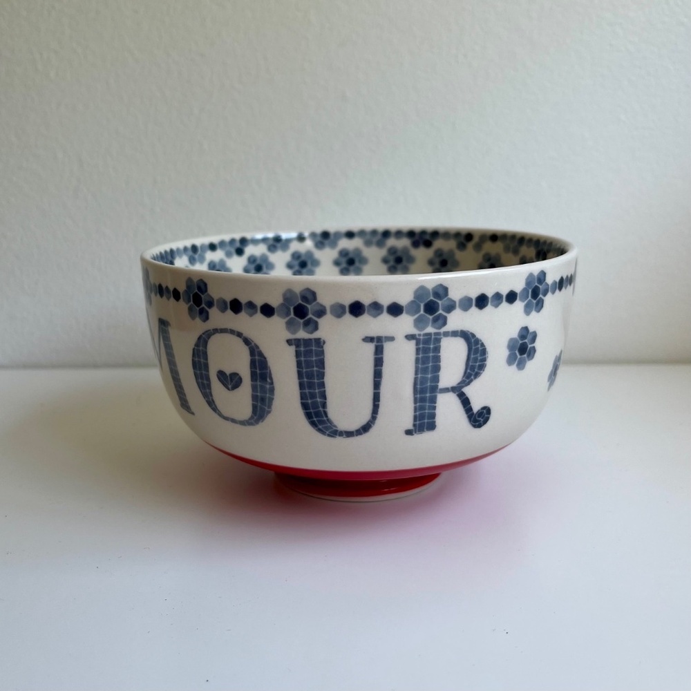 Anthropologie Amour Ceramic Bowl - Picture 3 of 6